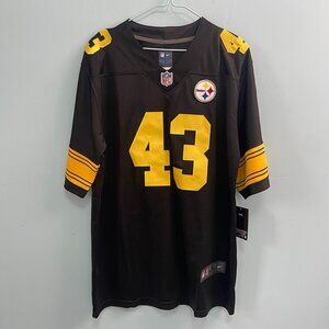 NFL Pittsburgh Steelers Troy Polamalu #43 Jersey Black